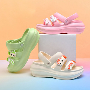 Sandalias de Plataforma con Suela de EVA Gruesa para Mujer, con Logotipo Personalizado, Color Rosa, con Adornos Decorativos Extraíbles para DIY - Product Image 3