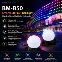 Nuevas Llegadas 2026: Luces LED de Bola de Píxeles Inteligentes Programables SPI DMX IP67 RGB Impermeables para Decoración Exterior de Navidad