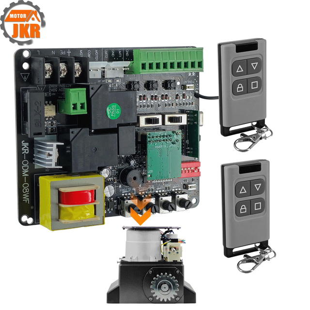 Advanced Tuya WiFi Sliding Gate Board Modern Design 2 Remote Controls Screw Wiring Delay Close Soft Start Protection