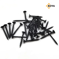 Vis auto-perforante noire pour plaque de plâtre phosphatée, vis pour cloisons sèches pour la construction, vente en gros