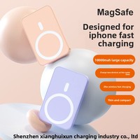 Banque d'alimentation sans fil MagSafe 3-en-1 en plastique, charge rapide, compacte et portable, cadeau, logo personnalisé