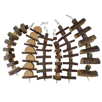 Petits bâtonnets à mâcher en bois en forme de branche de pomme, balles/gâteaux en herbe, jouets interactifs pour usage quotidien intérieur/extérieur pour hamsters et lapins