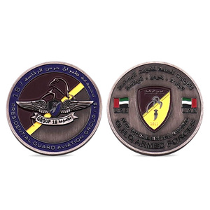 Monedas de Metal con emblema del Día Nacional DE LOS Emiratos Árabes Unidos personalizadas rápidamente con retrato de Jeque, medallas conmemorativas de recuerdo para símbolo Cultural - Product Image 2