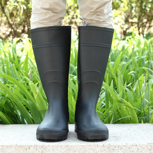 Botas de Lluvia Impermeables para Hombre, Color Negro, Antideslizantes, para Trabajo - Product Image 2