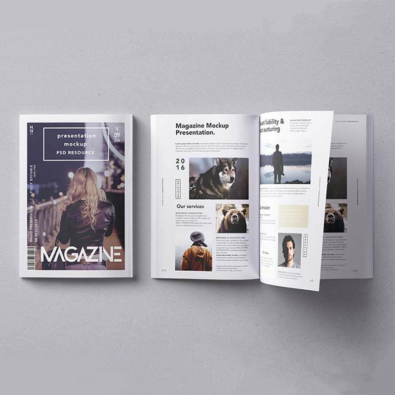 Модный дизайн рекламная брошюра полноцветная печать флаеров журнал печать