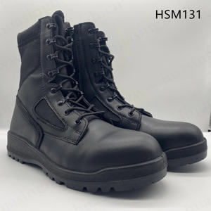 Bottes de <span class=keywords><strong>Combat</strong></span> ZYF, d'Entraînement Woodland Rigides avec Semelle Extérieure en Caoutchouc Bicolore, pour Le Relevé de Terrain, Modèle <span class=keywords><strong>Belleville</strong></span>, Noires, pour le Chili HSM131 - Product Image 3