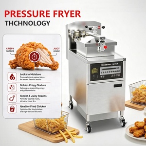 Friggitrice a Pressione Commerciale 600GL Elettrica e a Gas, Macchina per Friggere Pollo Stile KFC per Ristoranti Fast Food - Product Image 3