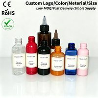 Bouteilles en plastique multi-usages personnalisées à faible MOQ de 50 ml et 100 ml avec bouchon applicateur pour pigments liquides, coloration capillaire et peinture au sable