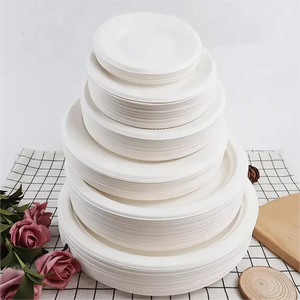 Platos Desechables de Bagazo de Caña de Azúcar <span class=keywords><strong>BIOPACK</strong></span> Personalizados, Tamaños de 6'' a 12'' para Restaurantes/Bodas - Venta al por Mayor y Logotipo Personalizado - Product Image 6