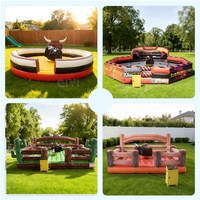 Machine à monter le taureau gonflable électrique Crazy Bull Riding Machine mécanique Bull Ride gonflable pour adultes
