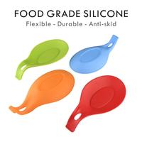 Support de fourchette et de cuillère de service en silicone personnalisé pour la cuisine, moderne, écologique, durable, sans BPA, avec logo personnalisé