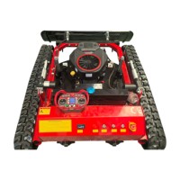 Cortadora de Césped a Control Remoto de 600 mm de Alta Eficiencia y Ahorro de Combustible, Conducción Estable para Terrenos Inclinados, Huertos y Laderas