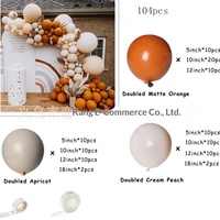 Kit d'arche de ballons LILIS Premium |   Lot de 114 pièces en latex épaissi double couche |   Impression sérigraphique anti-éclatement pour magasin de mariage