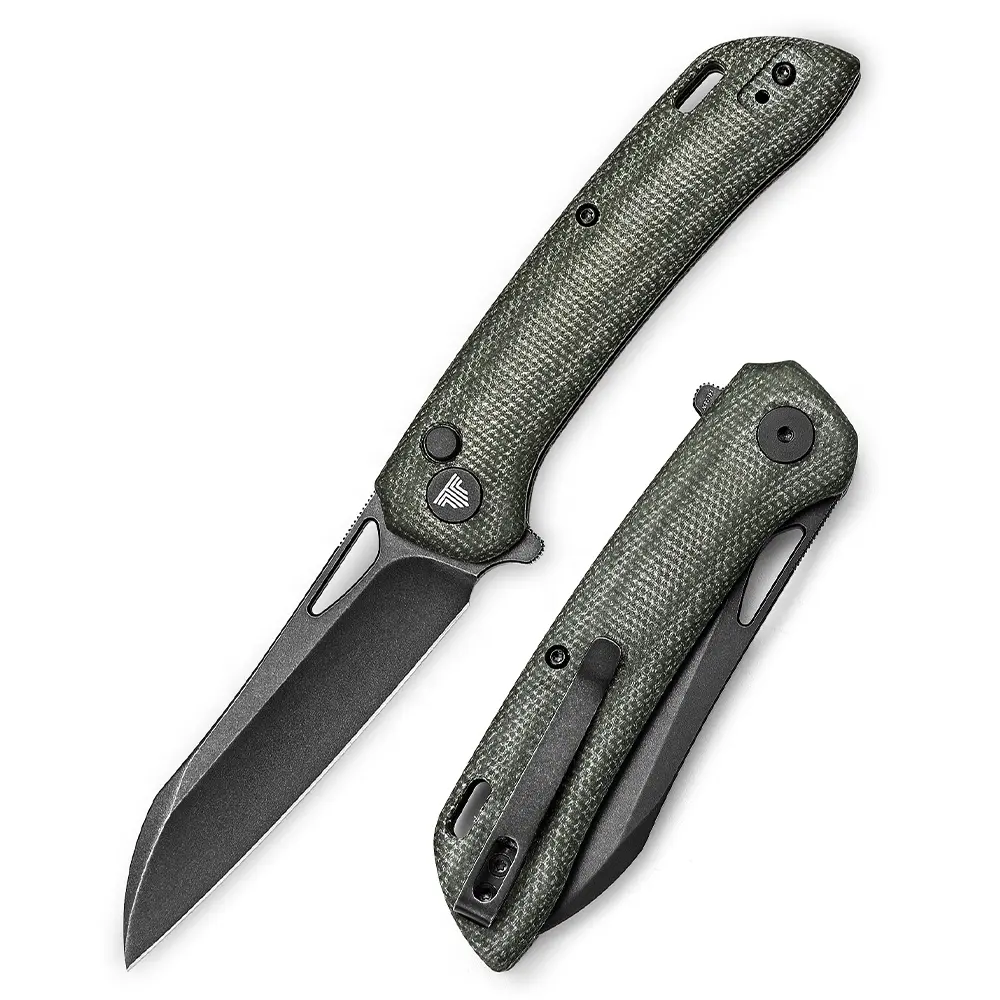 Hot 14c28n Steen Gewassen Mes Micarta Handvat Opvouwbare Camping Pocket Outdoor Jacht Kogellager Tactisch Mes Met Clip