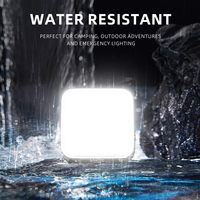 WARSUN Lampe de camping solaire portable à LED avec corps en ABS longue endurance pour éclairage extérieur et atmosphère de tente