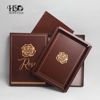 Boîtes d'emballage alimentaire en chocolat avec feuille d'or, fabrication OEM, pour chocolat