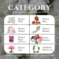 Fleurs artificielles géantes blanches sur mesure, fabriquées à la main, de luxe, pour la décoration de fond de mariage haut de gamme