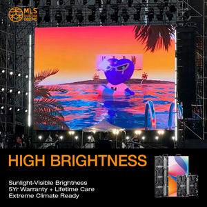 Écran <span class=keywords><strong>LED</strong></span> d'extérieur P2.9 à louer pour scène, taux de rafraîchissement élevé 3840 Hz/7680 Hz, armoire à service frontal pour festivals de musique et spectacles en direct - Product Image 2