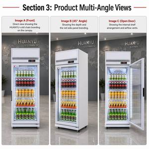 Attrezzature di Refrigerazione con Porta in Vetro: Frigorifero per Bevande, <span class=keywords><strong>Congelatore</strong></span> per Gelati e <span class=keywords><strong>Congelatore</strong></span> Espositore Profondo - Product Image 2