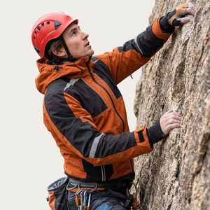 <span class=keywords><strong>Ropa</strong></span> de Montañismo Impermeable y Cortavientos de Alto Rendimiento, Chaqueta de Escalada con Capucha Ajustable y Banda Reflectante de Calor - Product Image 3