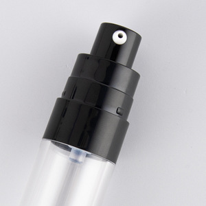 ขวดสุญญากาศ PP สีดำ 15 มล. ขวดใสสำหรับบรรจุเครื่องสำอาง สำหรับมอยเจอร์ไรเซอร์บำรุงผิวหน้า ชุดดูแลผิวสำหรับเดินทาง - Product Image 4