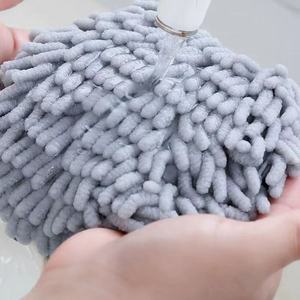 Nylon/Sherpa Woven Compressed Antimicrobial Quick-Dry Soft Absorbent Round <b>Hand</b> <b>Towel</b> with Hanging Loop <b>for</b> Kitchen <b>Bathroom</b> Use - Product Image 4