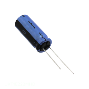 Condensador de Canal de Fabricante 2200 uF CAP ALUM 2200UF 20% 25V RADIAL de Orificio Pasante UKT1E222MHD - Product Image 1