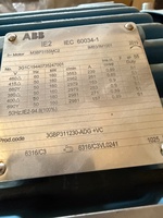 Motor Trifásico M3BP315SMC2 de 160 kW y 460 V, IE2, Pieza de Repuesto Industrial Nueva, Programación PLC, Control Industrial