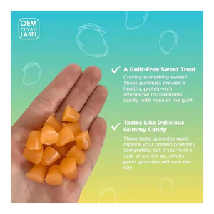 Directement de l'usine Gummies protéinées personnalisées Gummy Vitamin Candy Soutien énergétique Suppléments nutritionnels au collagène Adultes Femmes enceintes - Product Image 5