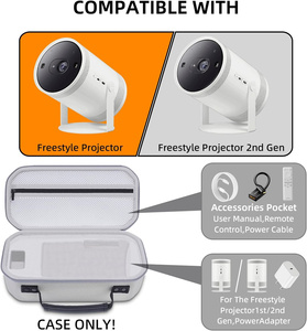Estuche de viaje de EVA Duro Personalizado para <span class=keywords><strong>Samsung</strong></span> The <span class=keywords><strong>Freestyle</strong></span> Projector 1st / 2nd Gen 2023 y bolsa de almacenamiento de accesorios - Product Image 2
