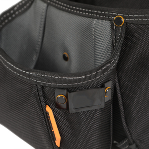Muestra Gratuita de Bolsa de Herramientas de Poliéster Negra y Naranja para Carpinteros, Constructores y Trabajadores de la Construcción, con OEM y ODM - Product Image 5