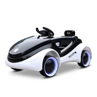 Voiture électrique pour enfants à double batterie, double moteur, quatre roues, lumières LED avant et arrière, démarrage à un bouton, verrouillage des portes doubles