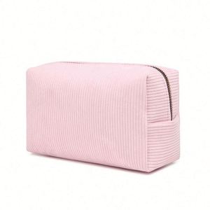 Bolsa de Maquillaje de Pana Personalizable al por Mayor, de Gran Capacidad, Nueva, Simple, Portátil, para Chicas, con Diseño de Dibujos Animados, Estilo INS - Product Image 5