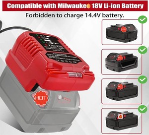 <span class=keywords><strong>Chargeur</strong></span> <span class=keywords><strong>rapide</strong></span> pour batterie <span class=keywords><strong>Milwaukee</strong></span> 18V, mini <span class=keywords><strong>chargeur</strong></span> 110V de remplacement pour batterie lithium-ion <span class=keywords><strong>Milwaukee</strong></span> M18 18V - Product Image 3