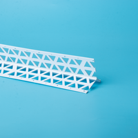 Profilés d'angle en PVC pour la protection des murs en plâtre, installation facile, résistant à la rouille