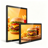 Écran d'affichage numérique interactif LCD tactile de 32 pouces pour publicité commerciale en intérieur, lecteur multimédia pour restaurant