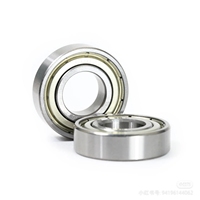 Roulement à billes à gorge profonde 6010RS 50x80x16mm en acier chromé, longue durée de vie, simple rangée, avec lubrification à l'huile