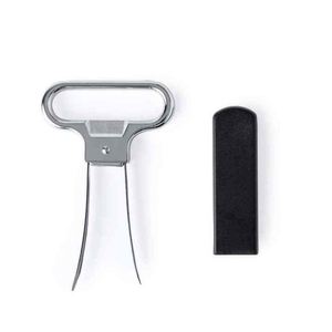 Wholesale Hot Selling Customizable Durable Stainless Steel Two Prong Wine Cork <b>Puller</b> Screw Bottle Opener Gift - Product Image 3