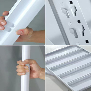 Customizable Heavy Duty Stainless Steel Corrosion Protection Warehouse Garment Clothing Rack Thickened Tube High Capacity - Product Image 5