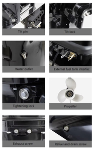 Moteurs hors-bord pour bateaux, 2 temps, 4 temps, 6cv, 8cv, 9.9cv, 15cv, 20cv, 25cv, 30cv, 40cv, 60cv - Product Image 5