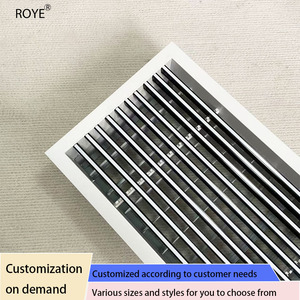 Bộ khuếch tán lưới tản nhiệt bằng hợp kim nhôm hai lớp có thể tùy chỉnh van điều chỉnh thể tích không khí một lớp - Product Image 2