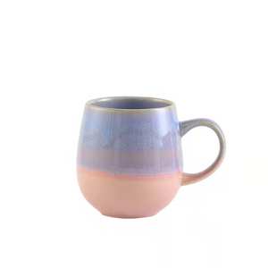 Nordic Vintage gradien Stoneware mug kustom grosir kebesaran keramik cangkir kopi dengan pegangan untuk kembali ke sekolah cangkir susu - Product Image 6
