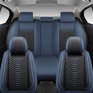Fundas de Asiento de Coche FXAP para 5 Plazas, para <span class=keywords><strong>Tesla</strong></span> Model 3 Y Toyota Corolla Accord, Cuero de Lujo, Impermeables, Juego Completo - Product Image 2