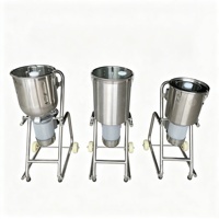 ITO Commerciële Elektrische Voedselsnijder/Hakselaar 50L Groente- & Fruitsausmachine met 4500W Motor, Voedselveilige 304 RVS
