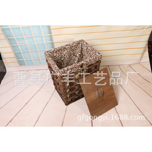 Cestas de mimbre para la ropa sucia, organizador de almacenamiento rectangular para lavandería, tipo vertical GF 31 - Product Image 3