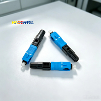 Conector Rápido de Fibra Óptica de Baja Pérdida HC01 c SX SC UPC de 55 mm, Monomodo, Sin Fusión, para Cable de Fibra Óptica FTTH