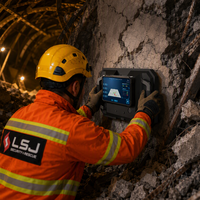 Détecteur de Vie Murale par Radar LD-RII 24cm, Pénétration Béton, MIMO UWB, Suivi de 3 Cibles, WiFi 100M, 10h Haute Précision, IP65, Sauvetage