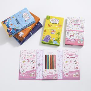 Manual para colorear, libro de pintura de lápiz de color personalizado para niños, libro de rascar de Color de tarjeta negra DIY - Product Image 3