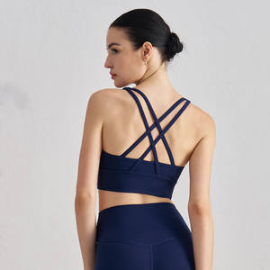 <span class=keywords><strong>NULS</strong></span> Débardeur de yoga <span class=keywords><strong>pour</strong></span> femme grande taille, style minimaliste, dos croisé, soutien-gorge de sport, absorption des chocs, maintien moyen, respirant, haut de fitness et de yoga - Product Image 4