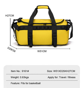 Bolsa de Viaje Deportiva Multifuncional de Gran Capacidad, Impermeable, para Camping, Almacenamiento, Seca y Húmeda, de Poliéster - Product Image 5